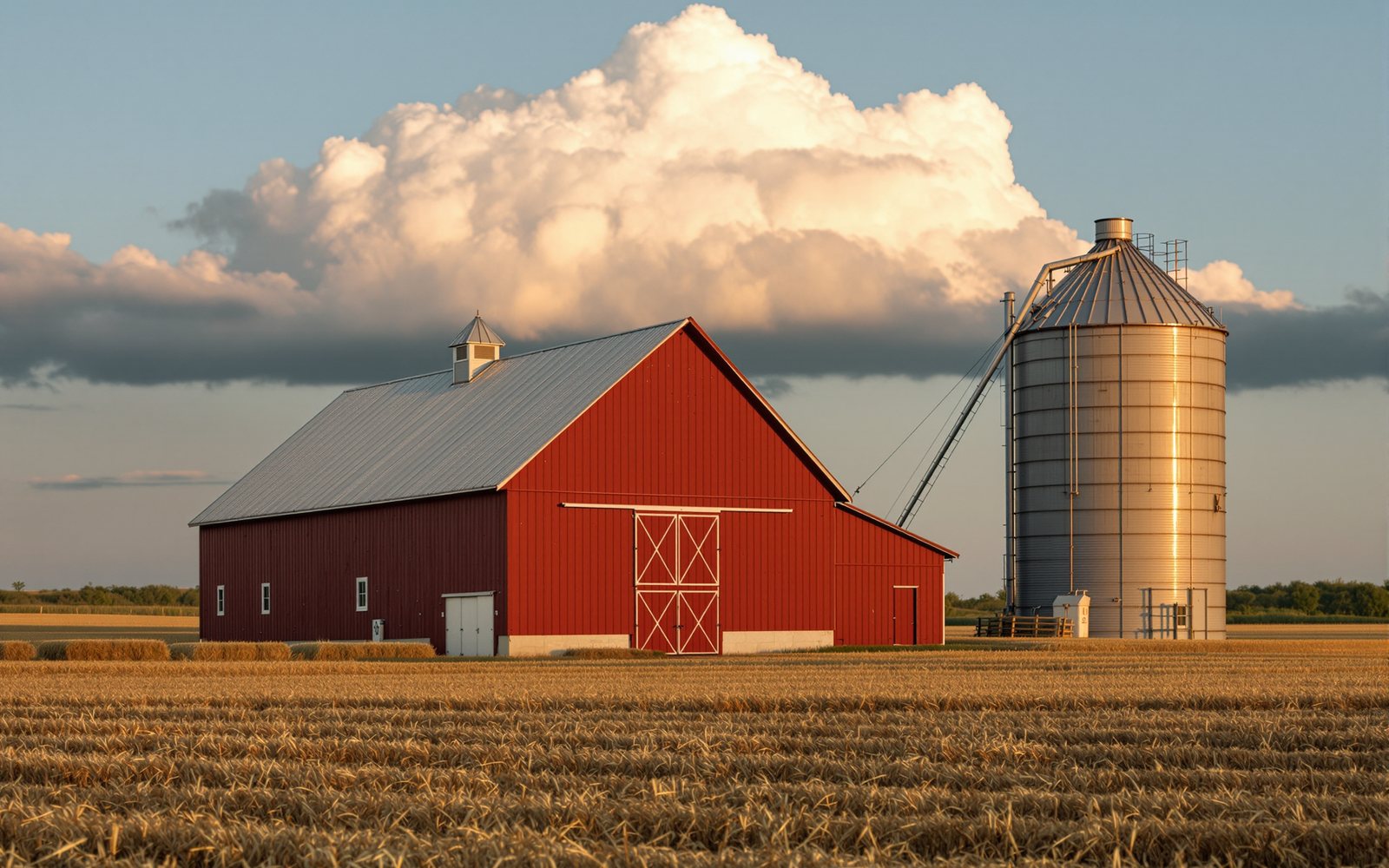 Wide open landscape in the American heartland