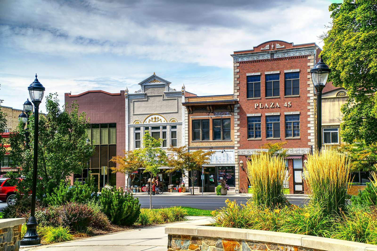 Historic brick building on Main Street in Logan, Utah